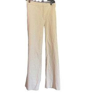 Lane Bryant Madison Ankle Pant Sz 24 Women's Gold Polka Dots Holiday Party NWT